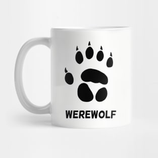 werewolf pawprint Mug